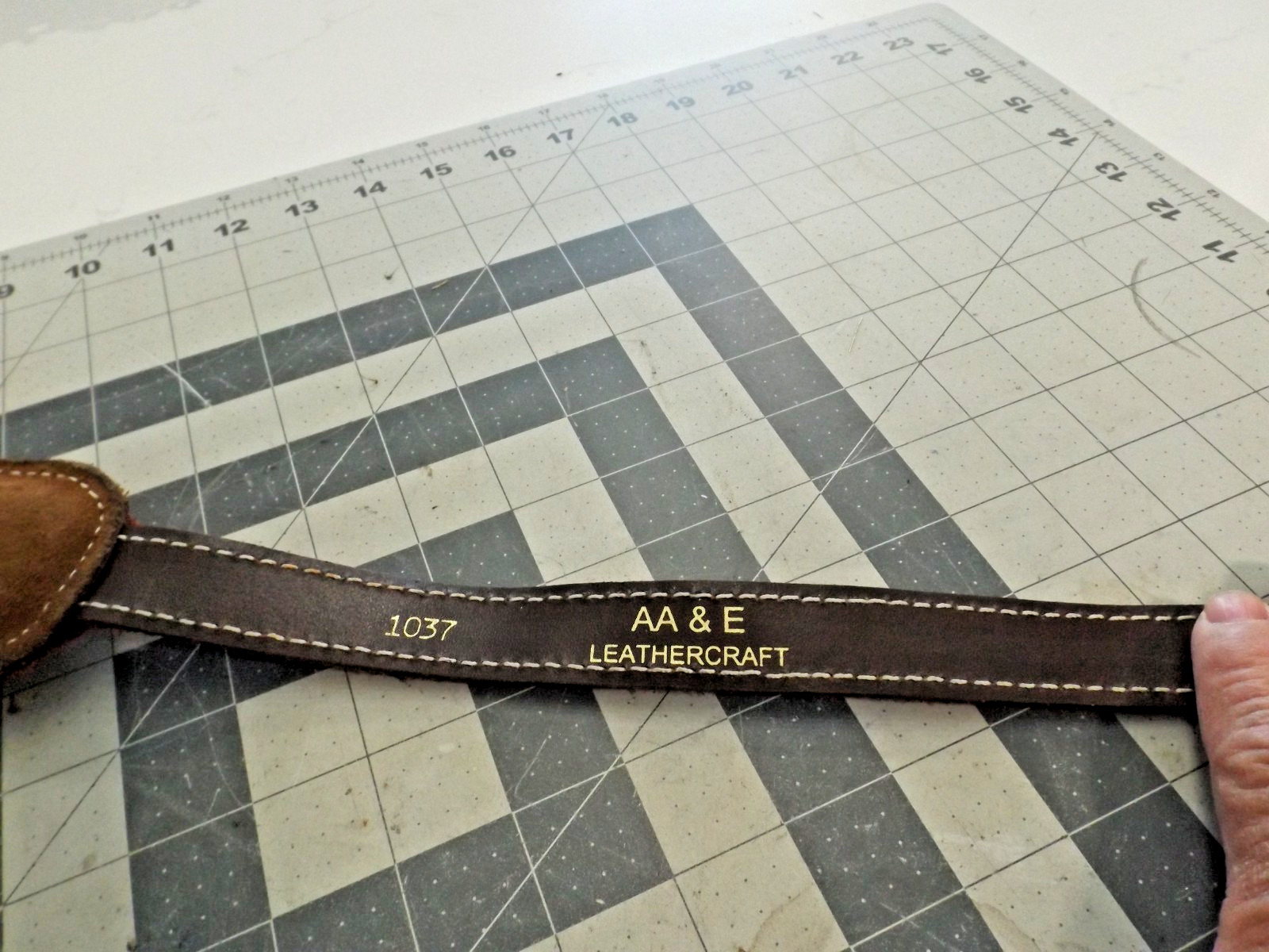 AA & E Padded Leather Rifle Sling ( no swivels )