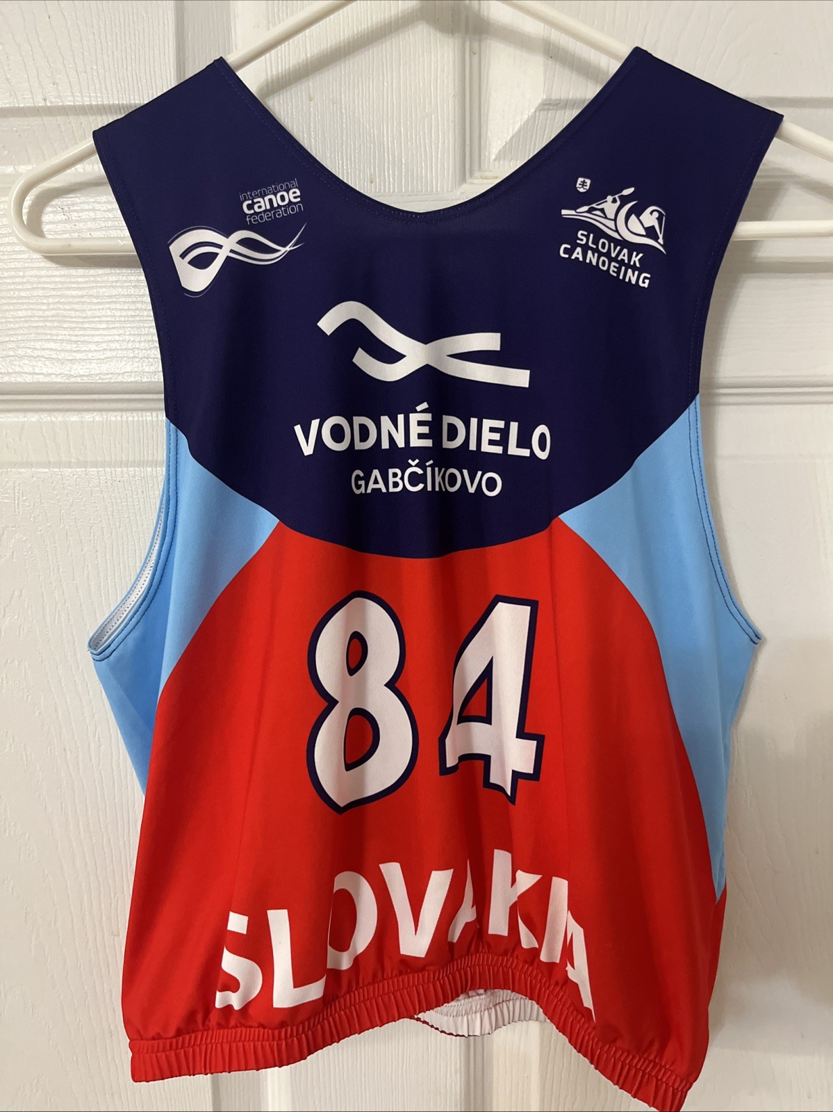 Slovakia ICF Wildwater Canoe Bib Racing Competition Singlet Large Canoeing K1W