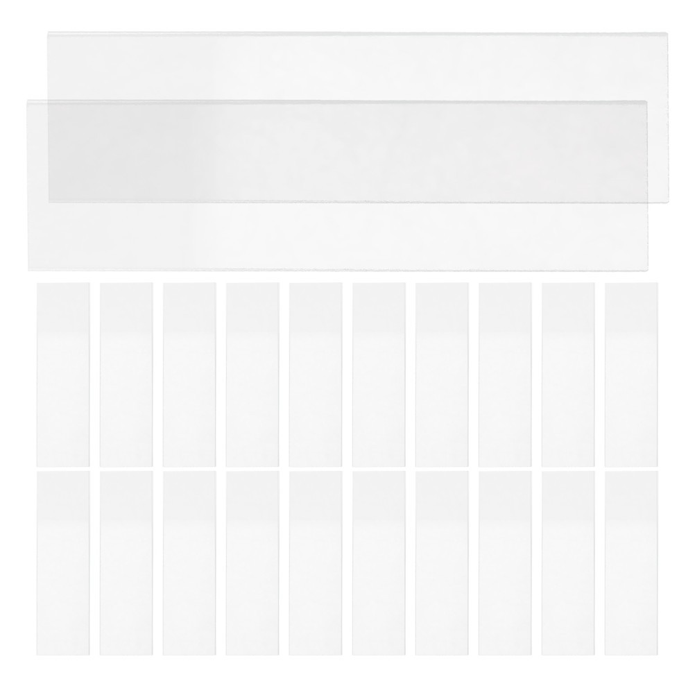 50 Pcs Microscope Specimen Slides Blank Glass for Microscopes Accessories