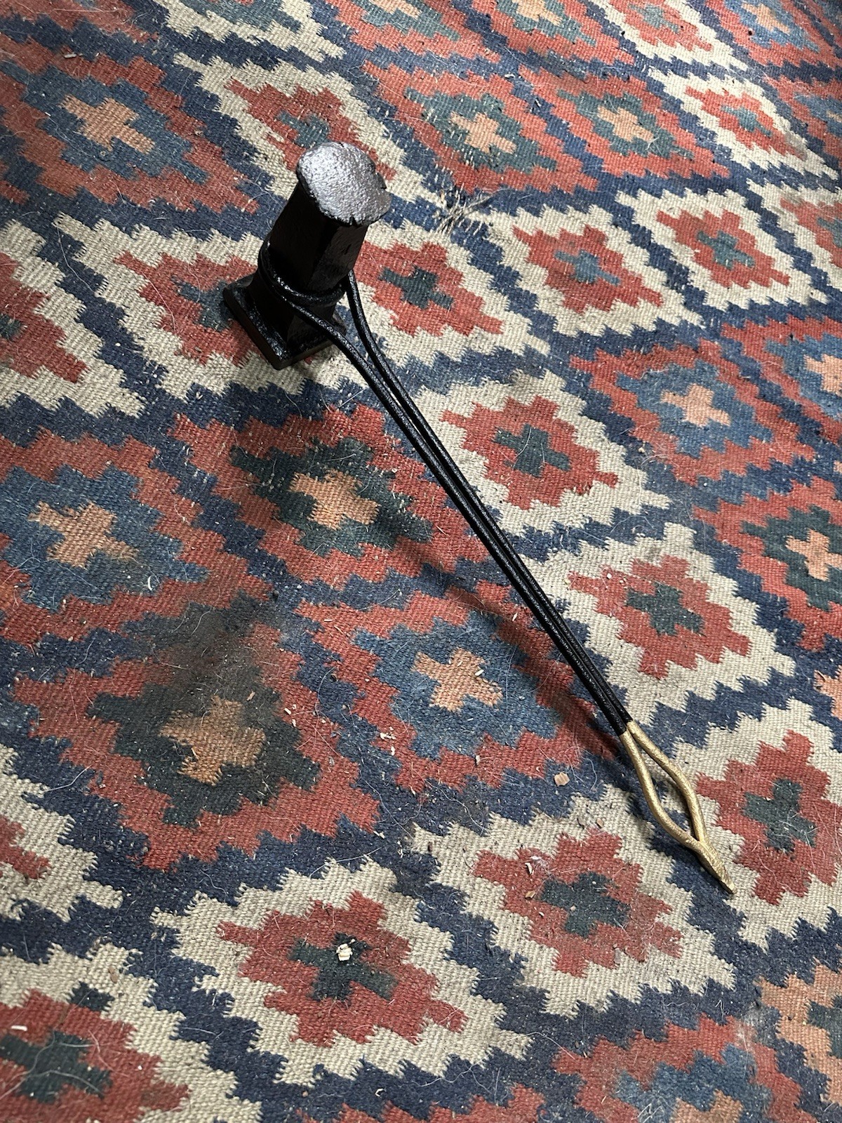 Large Blacksmiths Flatter with Wrought Handle - 65mm Squared Face - 52cm Long