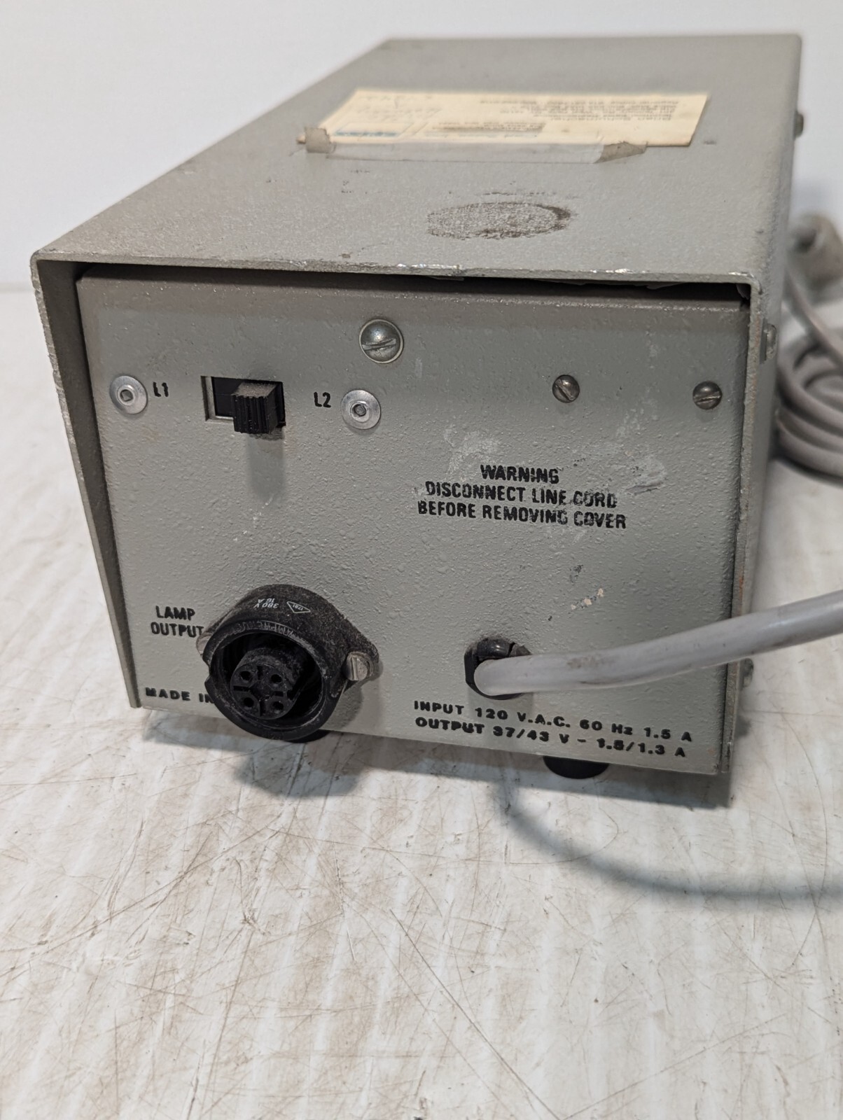 Carl Zeiss 1100 Microscope Illuminator Light Source Power Supply - Free Shipping