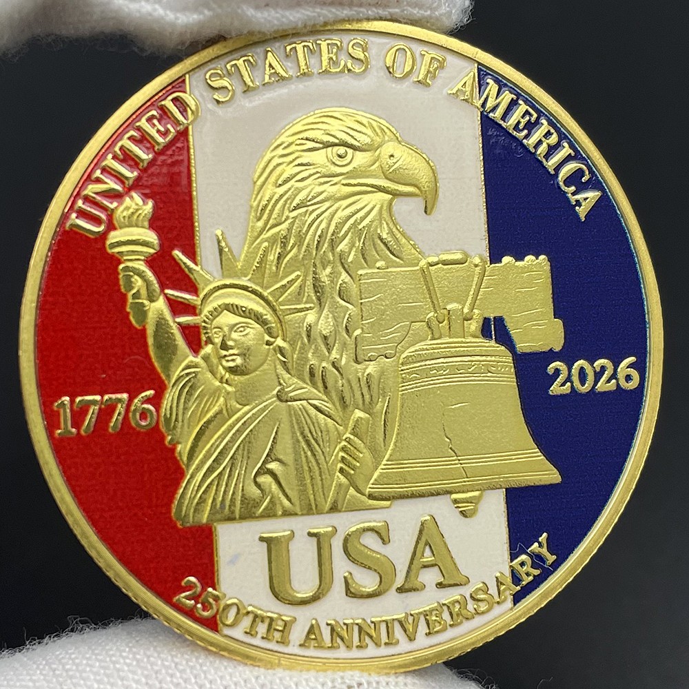 2026 US 250th Anniversary Commemorative Coin American Liberty 2026 Coin Souvenir