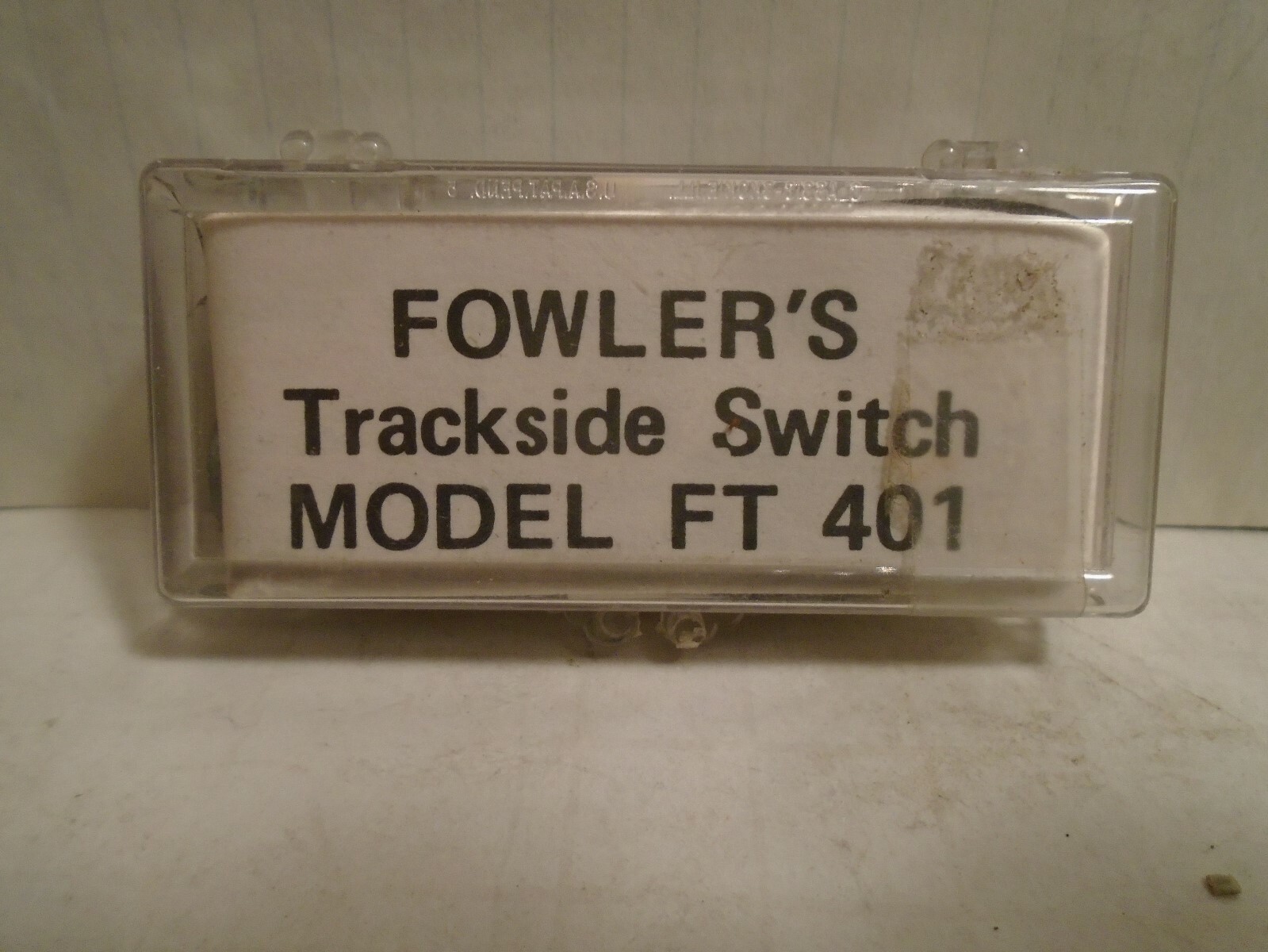 FOWLER'S TRACKSIDE SWITCH MODEL FT 401 FROM MODEL LANDSCAPE COMPANY