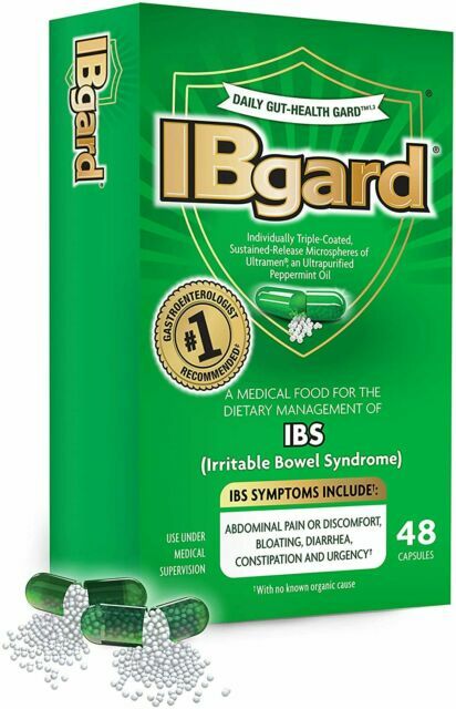 IBgard for Irritable Bowel Syndrome IBS - 48 Capsules - Exp: 09/2027