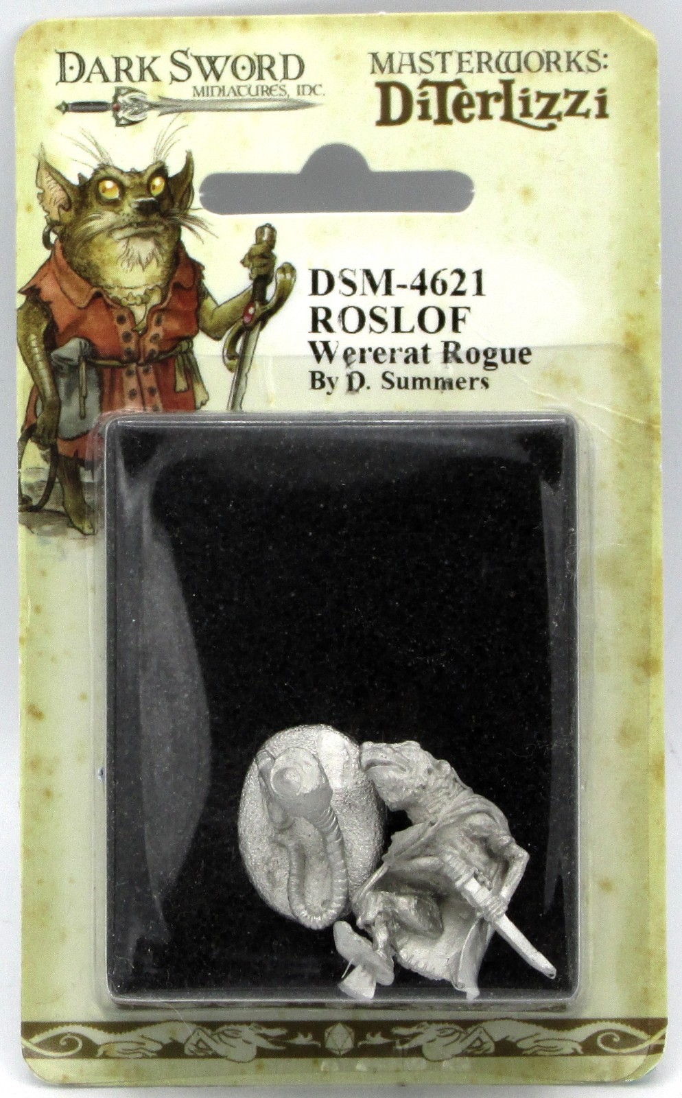 Dark Sword DSM-4621 Roslof Wererat Rogue (Masterworks DiTerlizzi) Rat Thief NIB