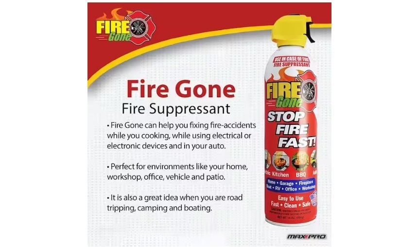16 Oz. A:B:C Multiple Use Fire Extinguisher Spray Suppressant