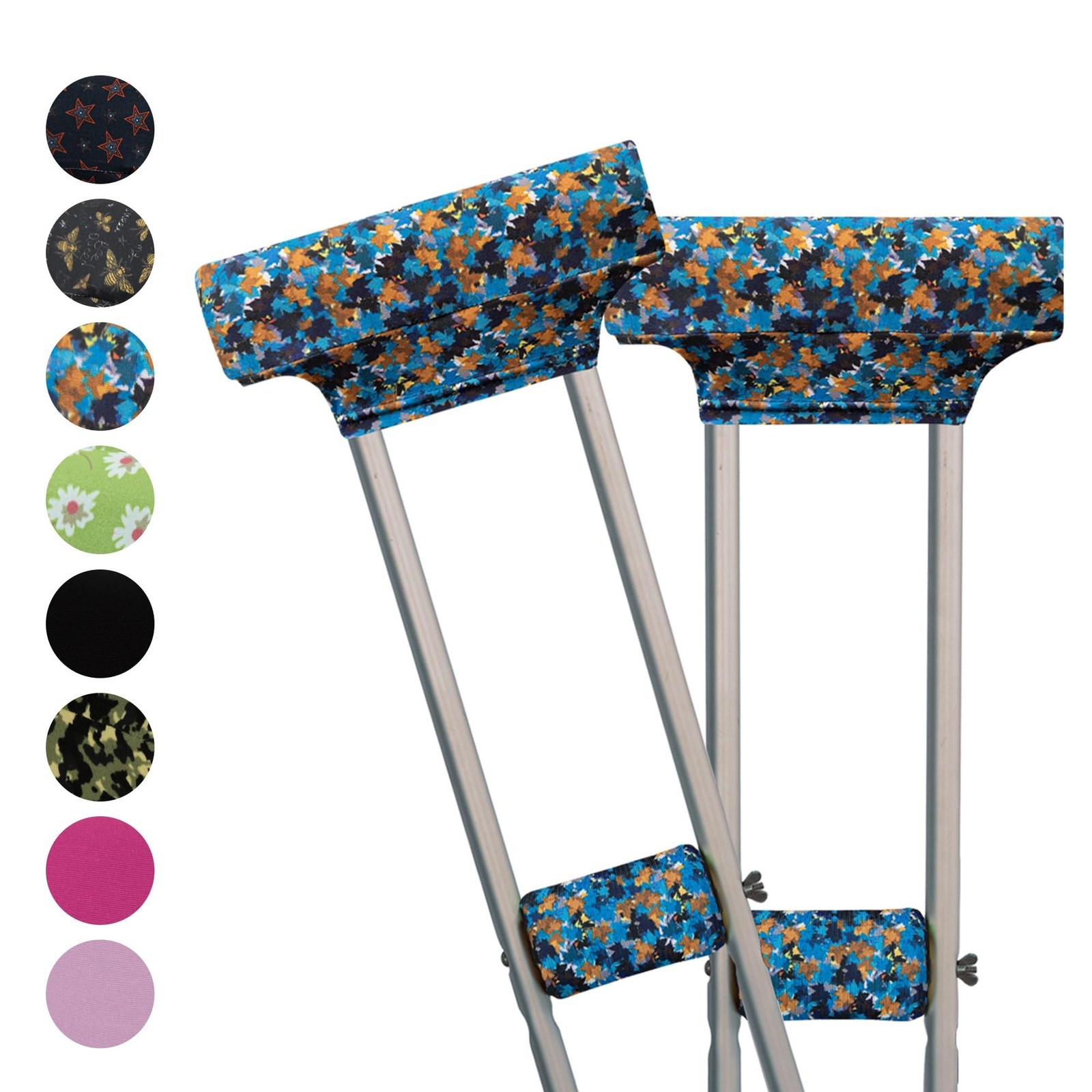 Crutch Pads and Hand Grip Covers-Crutch Accessories for Armpits and Hand Grip...