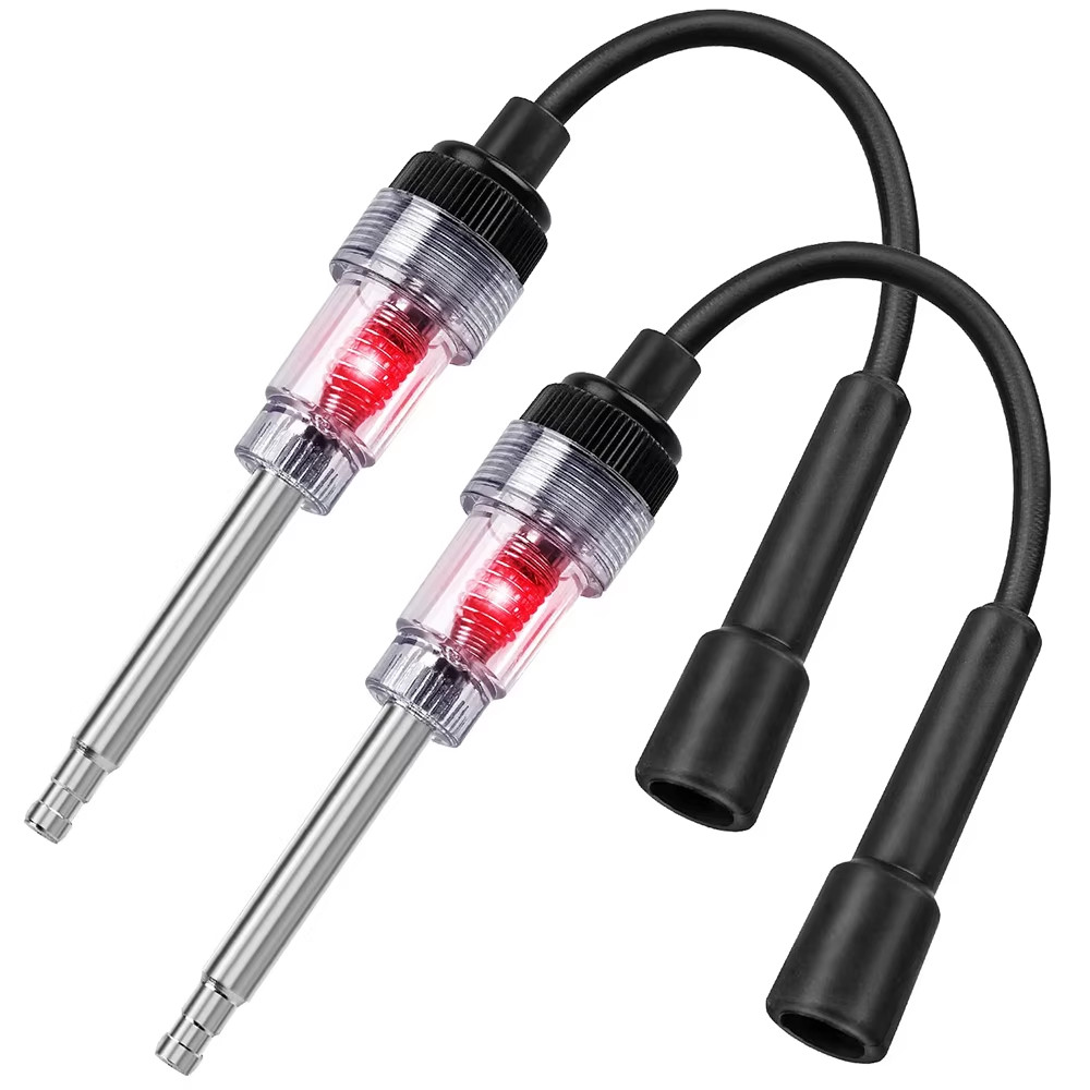2Pcs Car Spark Plug Tester Pen Ignition Coil Tester Tool Auto Checker Detector A