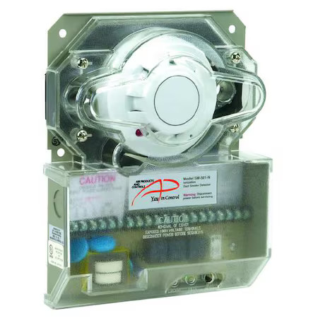 Air Products & Controls Sm-501-P Smoke Detector, Plastic, 2-1/4" H
