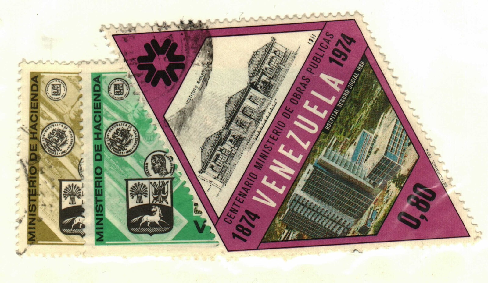 Venezuela #1073, 1075, 1105 used