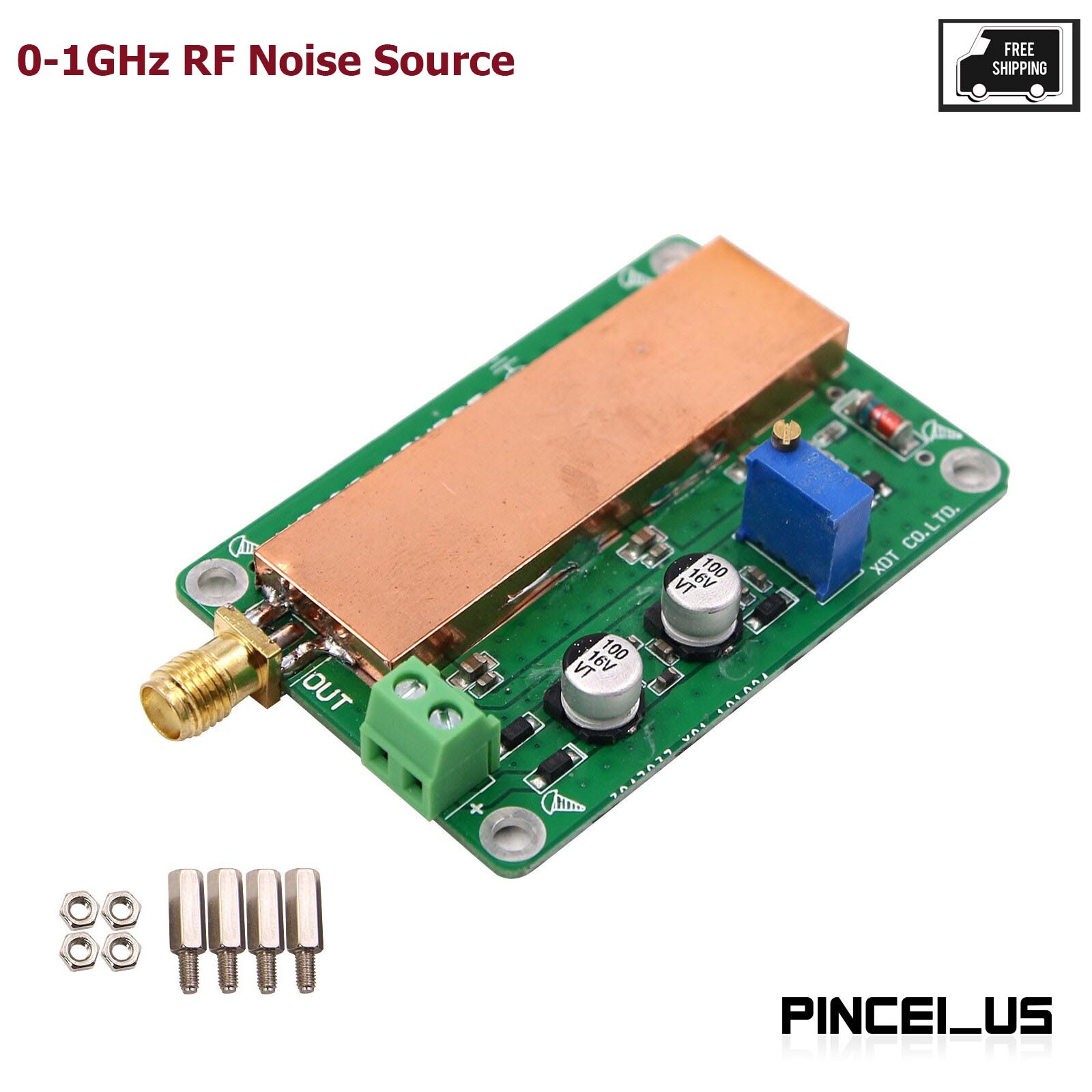 0-1GHz RF Noise Generator Simple Spectrum Tracking Source Frequency Sweeper pc66