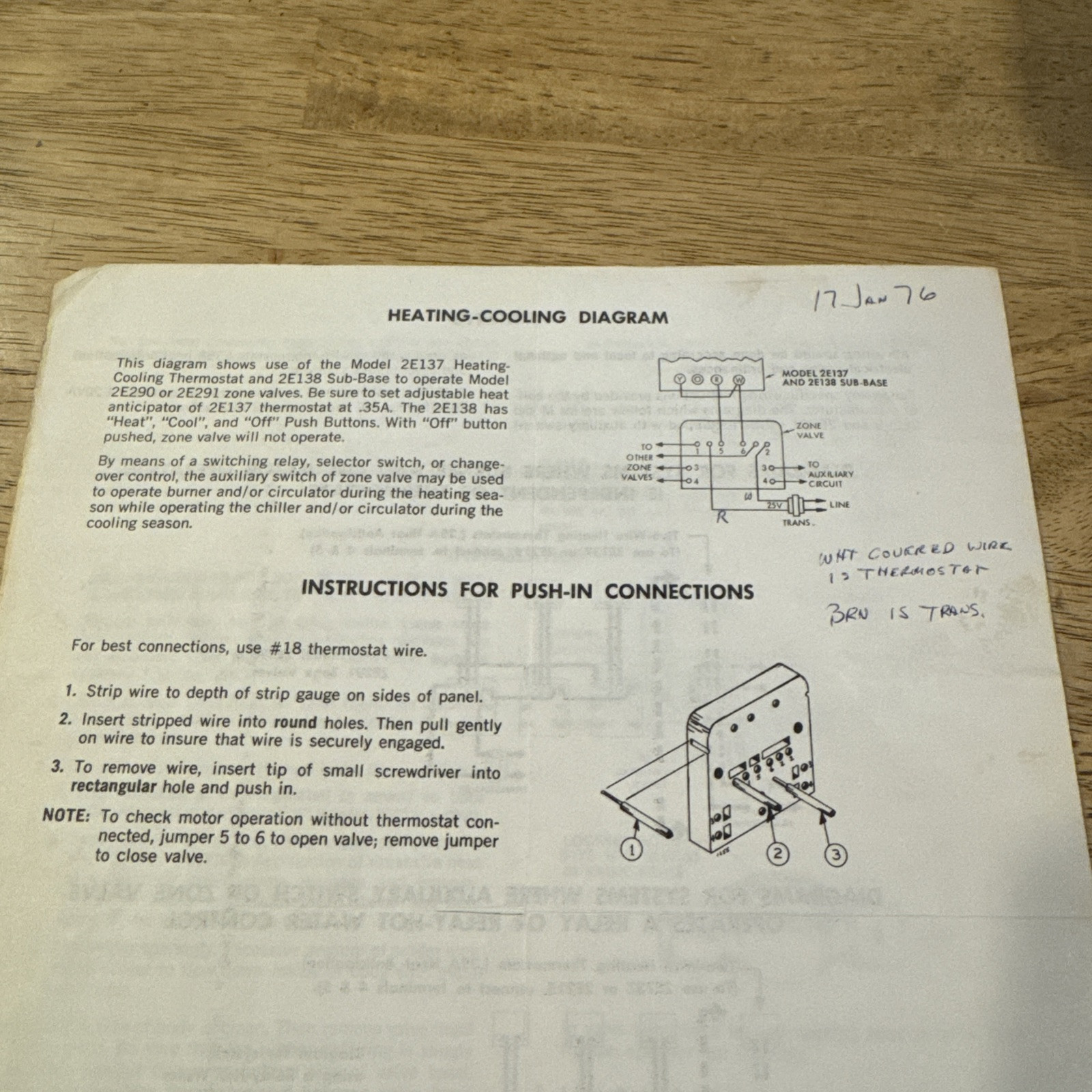 Dayton Two Way Hydronic Zone Values Model 2E290 & 2E291 Operating Instructions