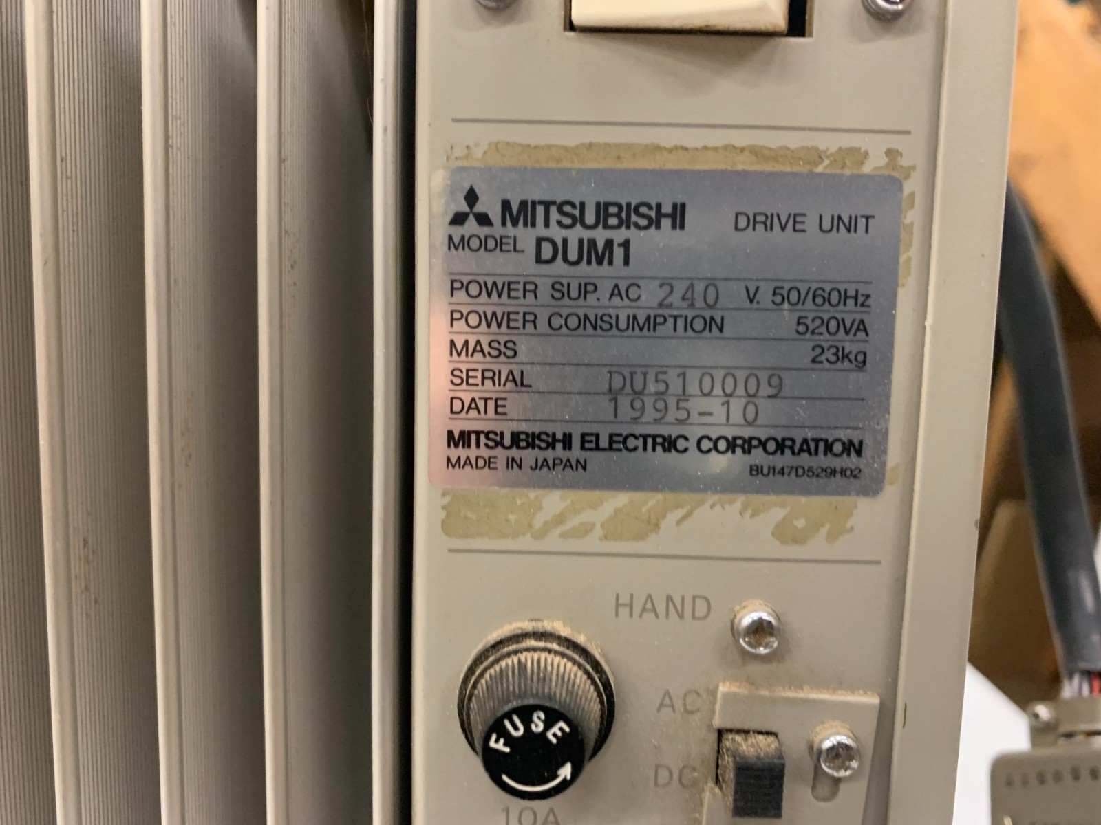 MITSUBISHI MOVE MASTER RV-M1 DRIVE UNIT