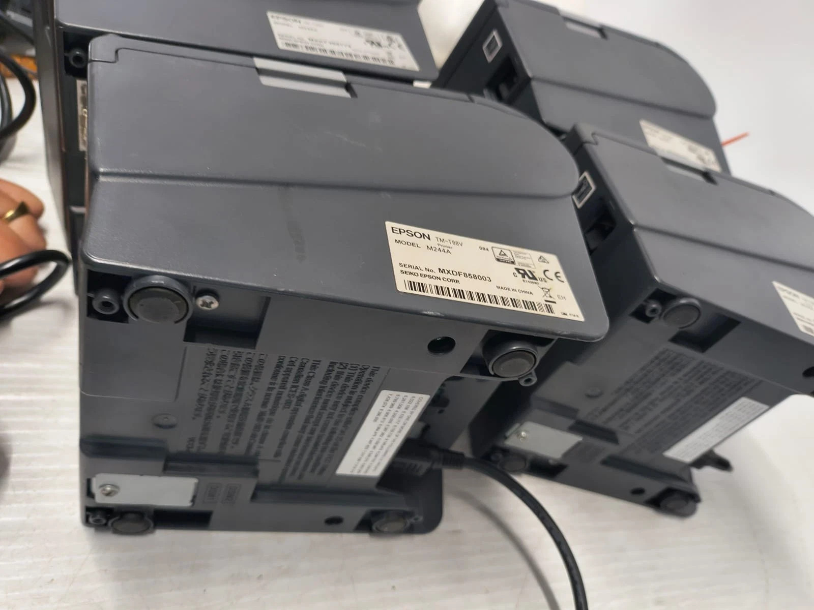 Lot 4 Epson Micros TM-T88V M244A PoS Parallel Thermal Receipt Printer