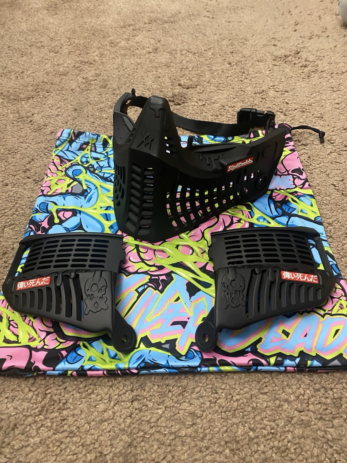 Super Dead Paintball Primo Sundaze Paintball Mask Bottoms and  Ears  superdead