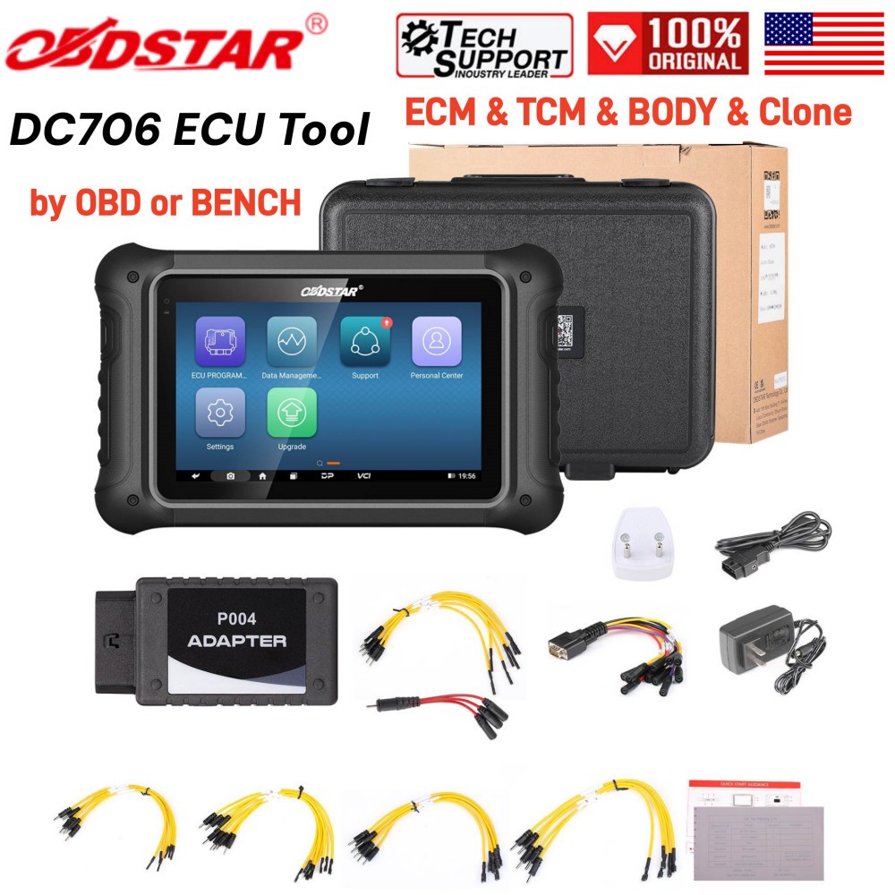 OBDSTAR DC706 E/CU Tool Full Version With ECM+TCM +BODY+Clone for Car&Motorcycle