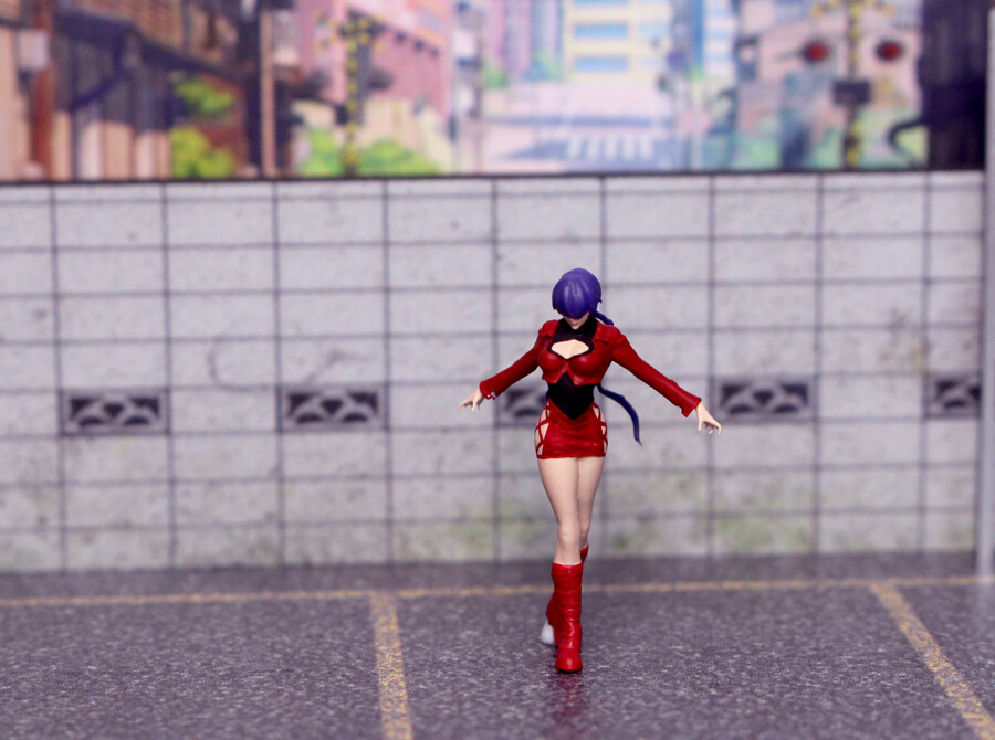 3D PRINT 1/64 figure The king of fighters 97 Shermie fit 1:64 car