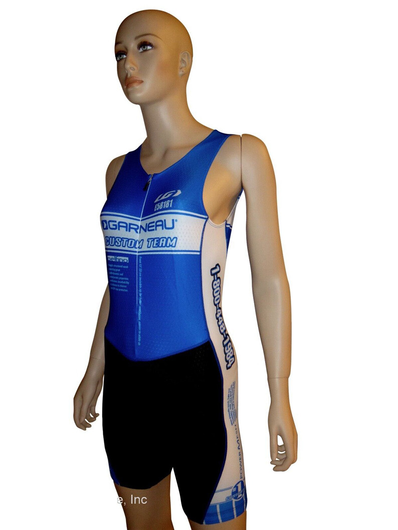new Louis Garneau Delfino tri women's skinsuit triathlon swim bike run cycling