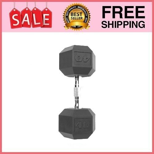 CAP Barbell Coated Hex Dumbbell, Single 40 lbs