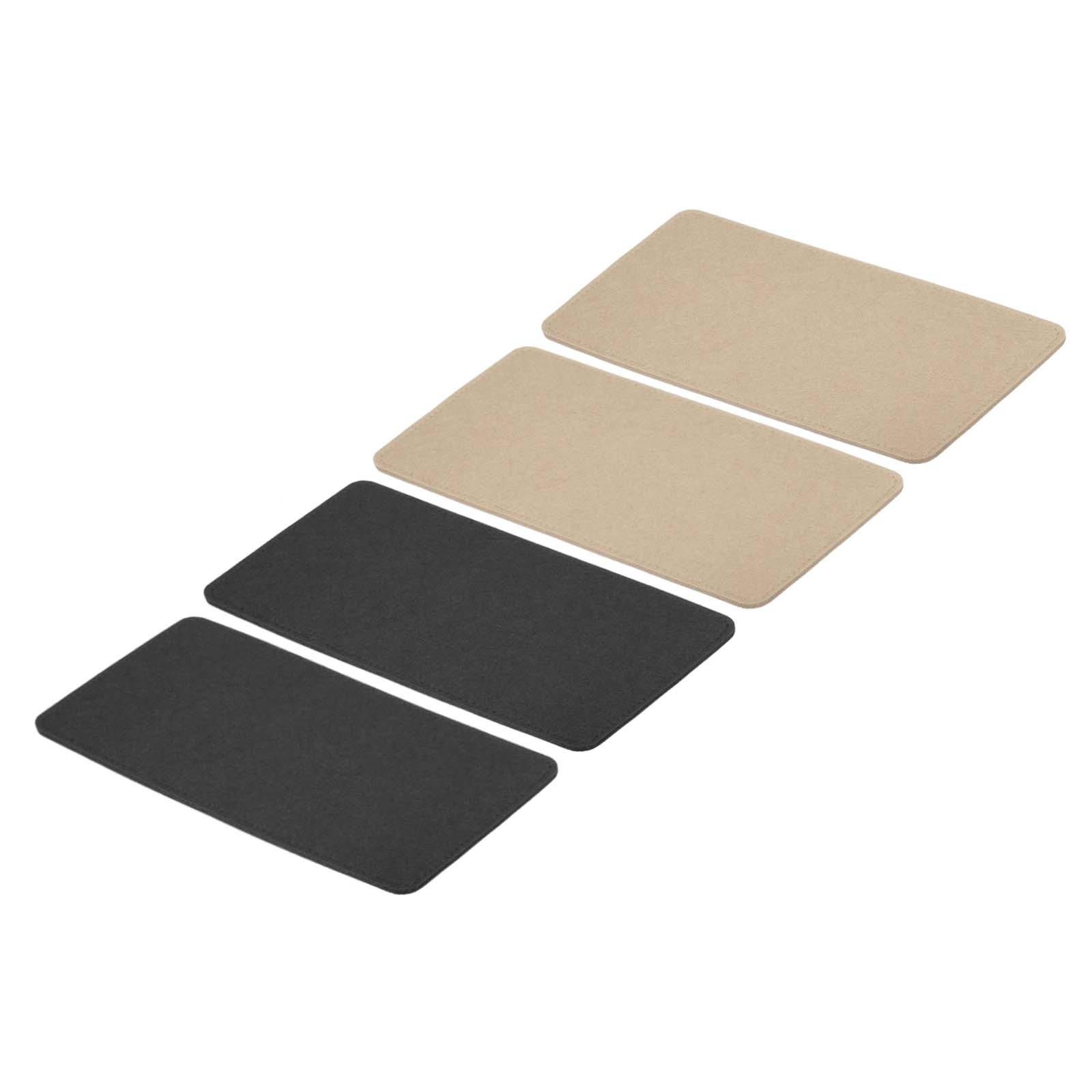 13.8''×7'' Felt Bag Base Shaper, 4pcs Bag Bottom Organizer, Black, Beige