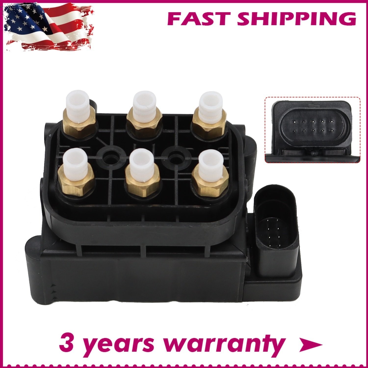 For Audi Q7 Jeep Porsche Air Suspension Compressor Solenoid Valve Block7L0698014