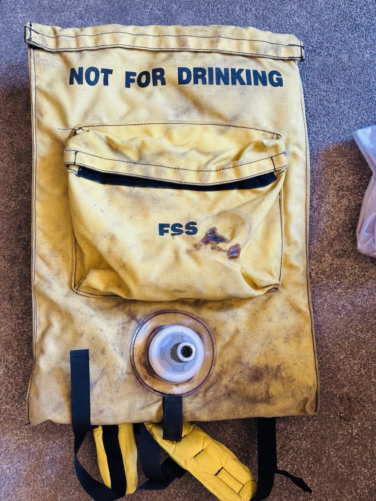 FSS Firefighter Backpack Water Bag w/ adj. Shoulder Straps & Extra Bladder