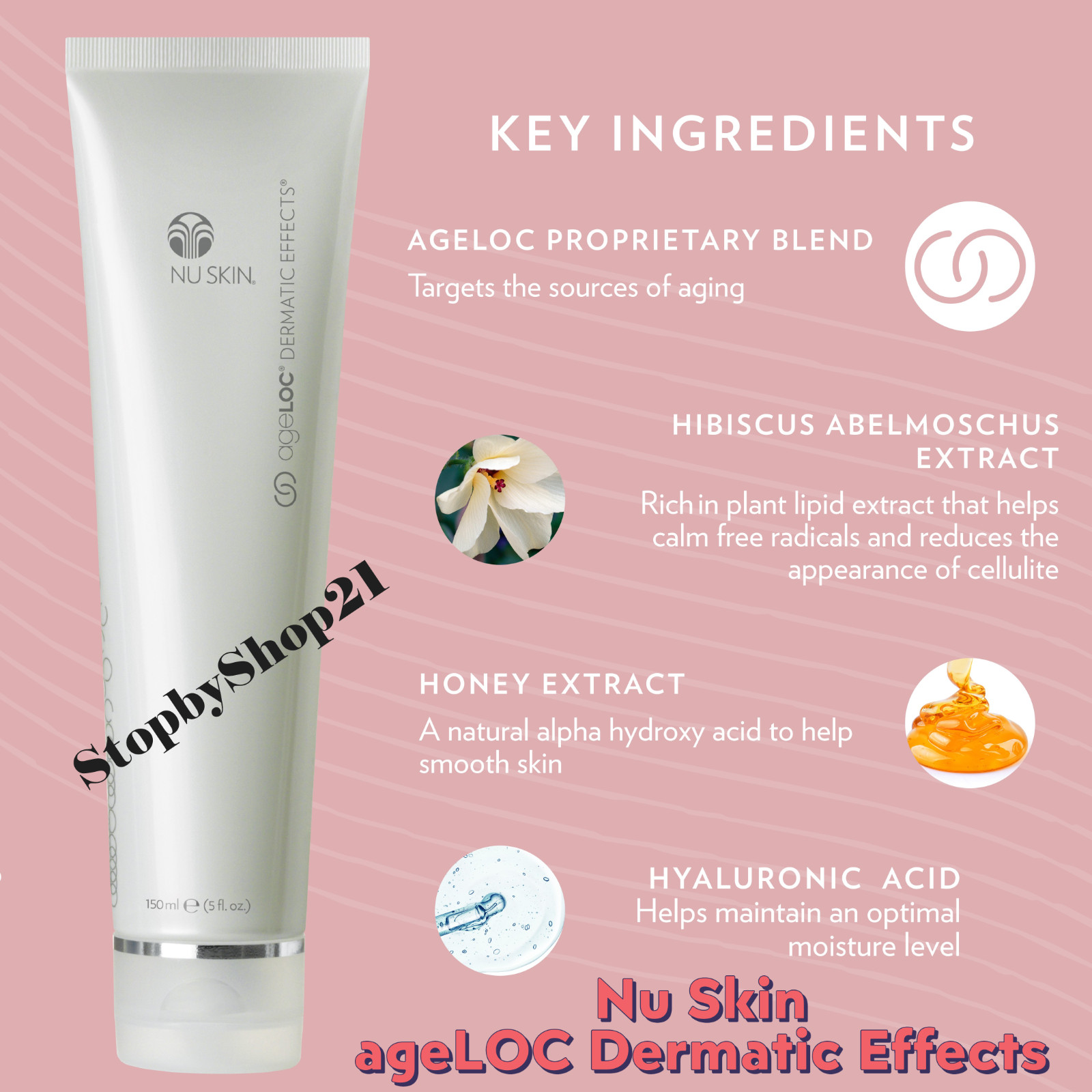 Nu Skin NuSkin ageLOC Dermatic Effects Body Contour Treatment Lotion Exp 02/2027