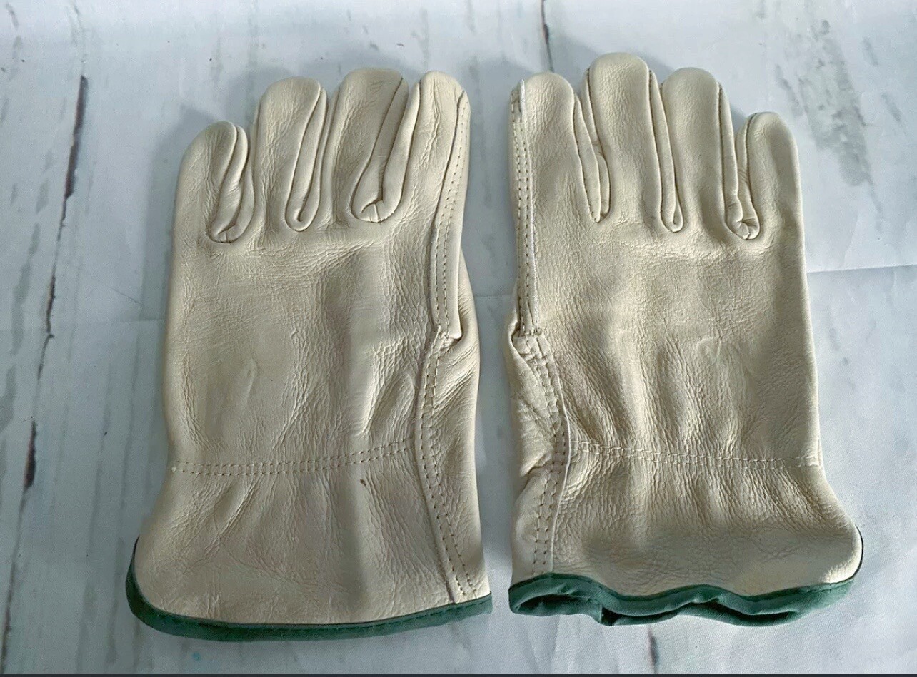 Work Gloves Leather Size Medium NEW