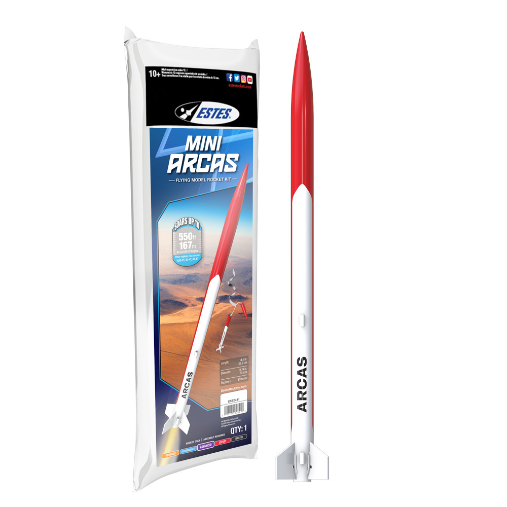 Estes Flying Model Rocket Kit Mini Arcas EST 2441