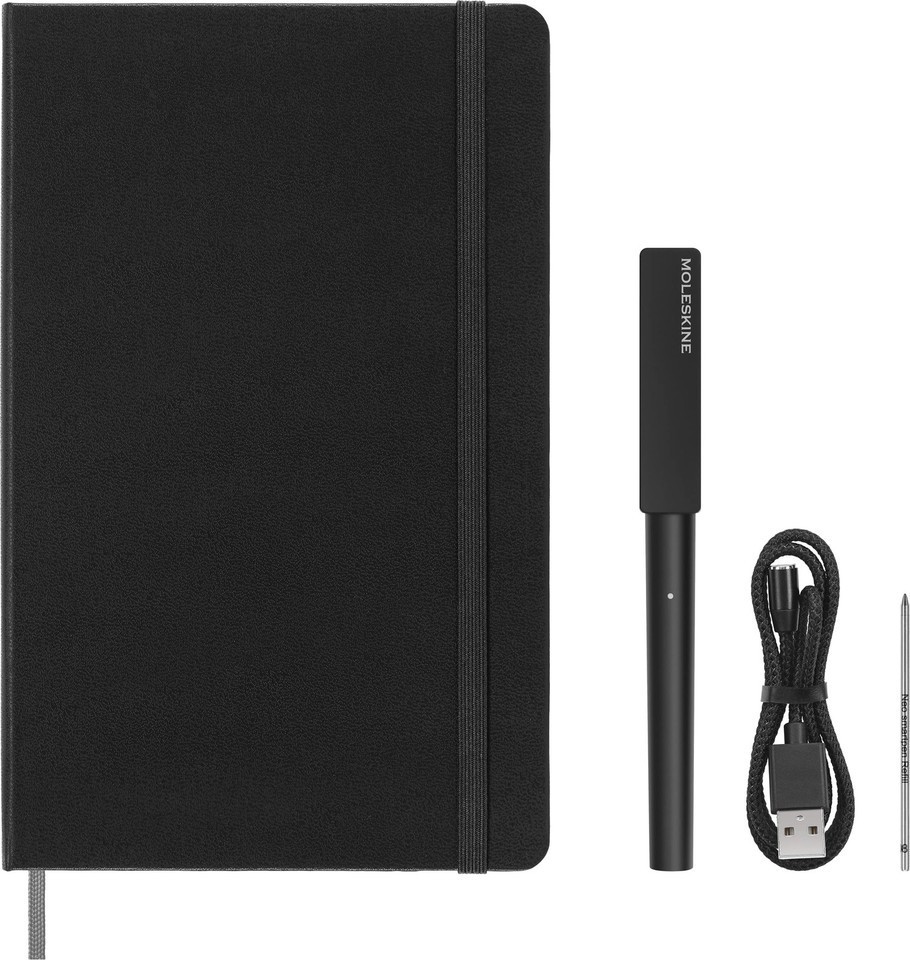 Moleskine Smart Writing Set  Value Pack! — Pen, 7 Notebooks, 7 Refills — $400