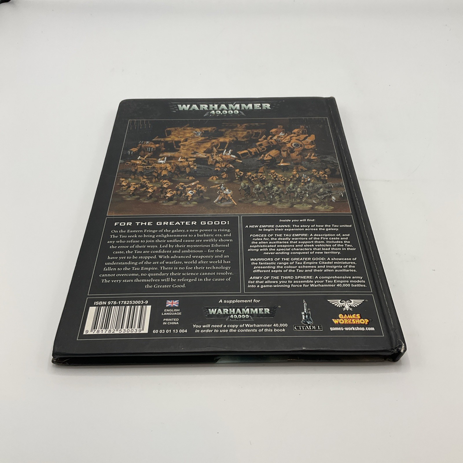 Games Workshop Warhammer 40k TAU Empire Rulebook Codex 6th Edition HC