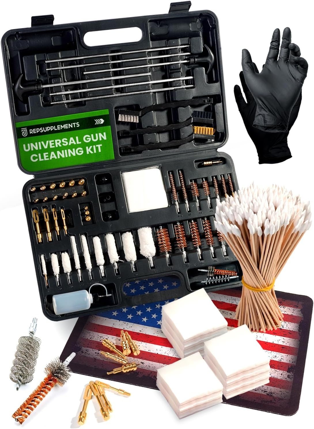 67pcs Portable Universal Gun Cleaning Kit for Handguns Rifles Shotgun Airsoft