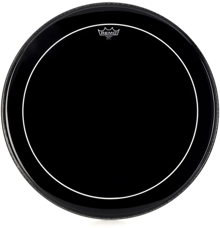 Remo Pinstripe Ebony Bass Drumhead - 24 inches