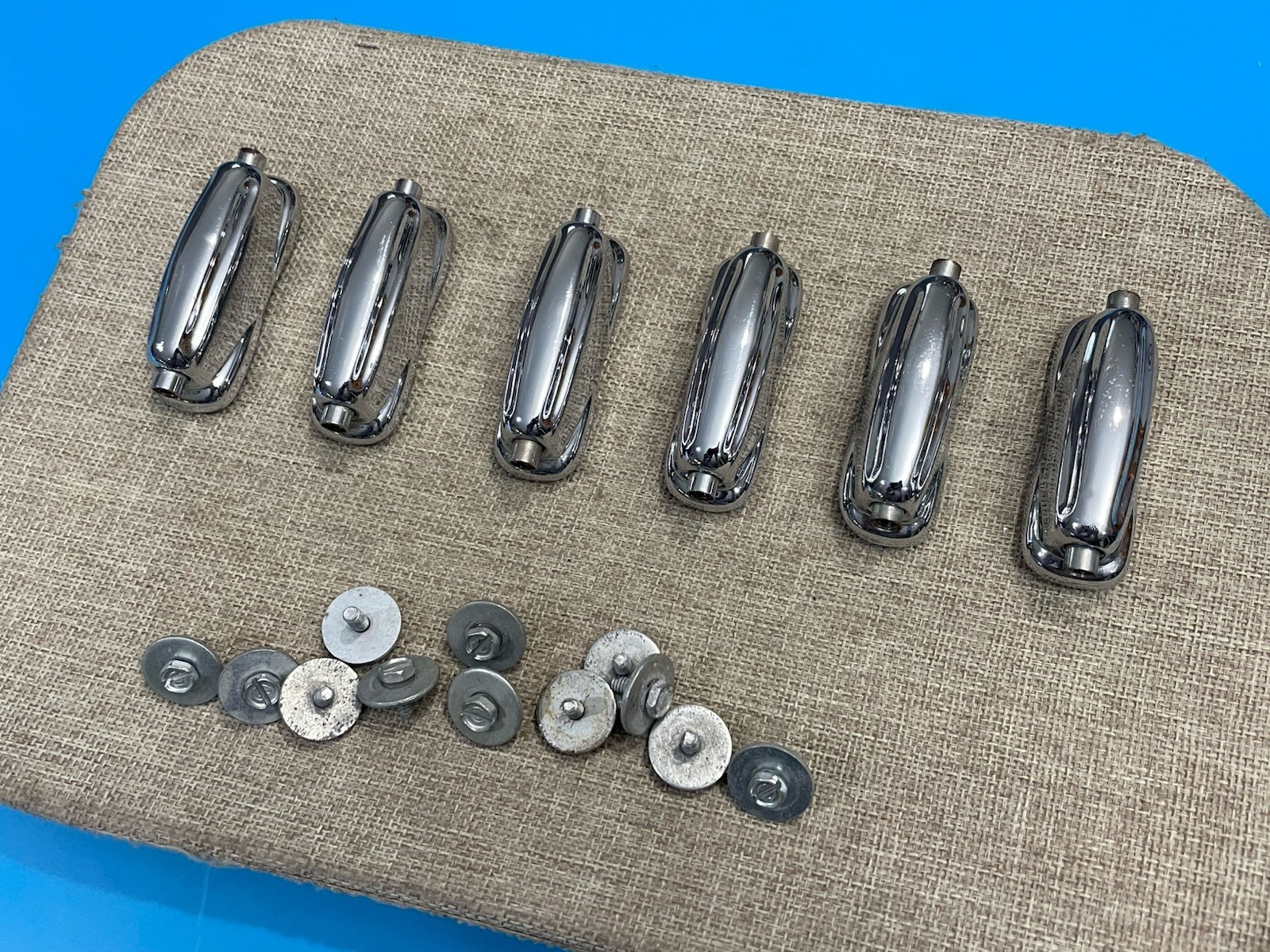 Slingerland 60s 70s Vintage Snare Drum Lug Set 6 Lugs and Shell Mount Screws