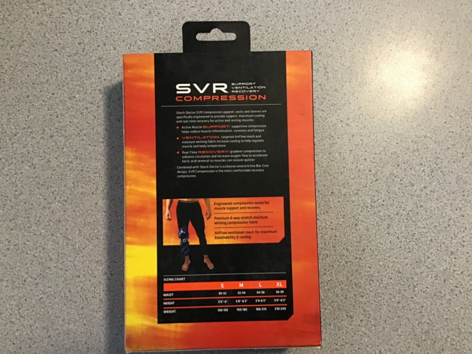 SHOCK DOCTOR Mens Engineered Recovery Compression Pant's Small