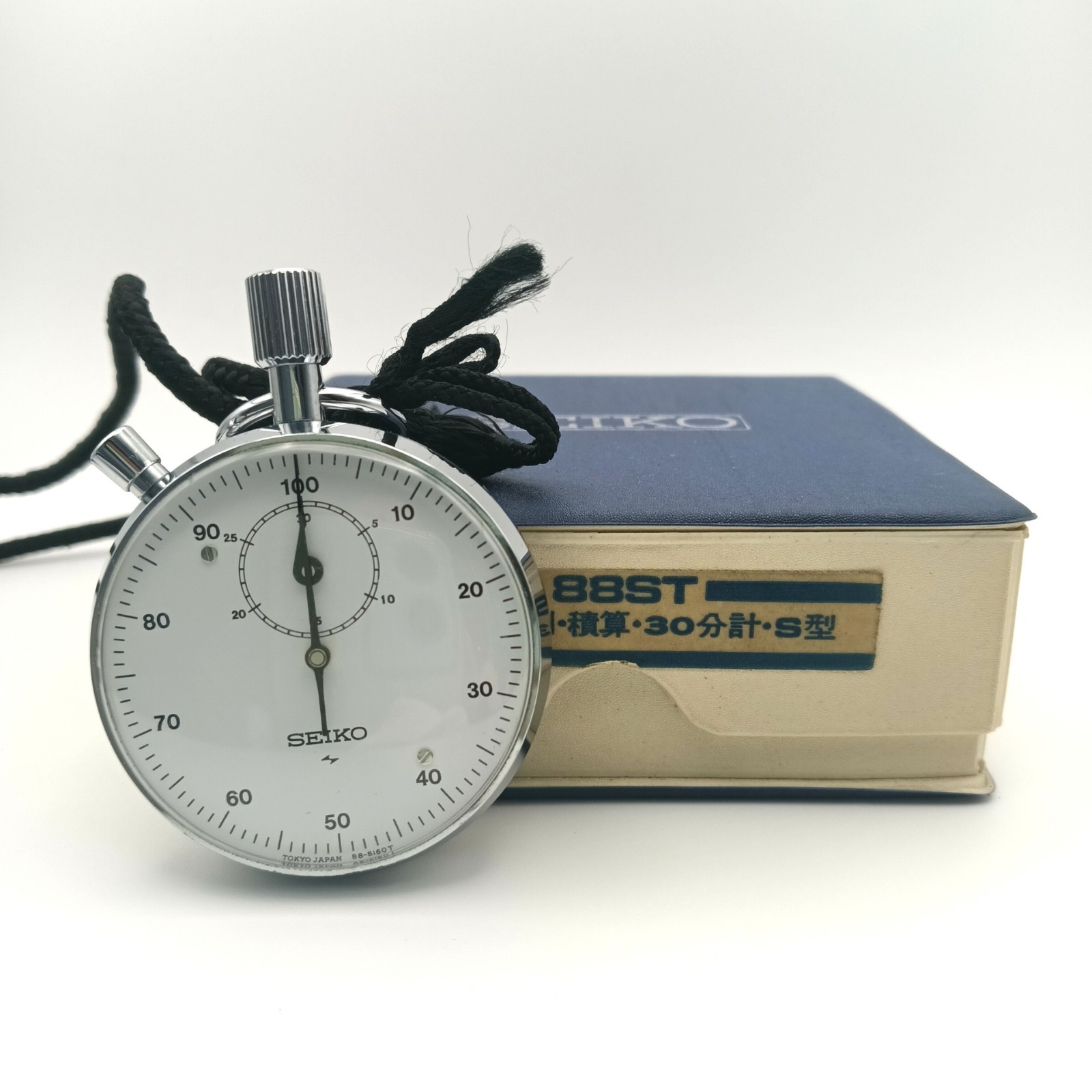 SEIKO 88-5021 Mechanical Decimal Stopwatch 100 Divisions (1 min = 100) Working