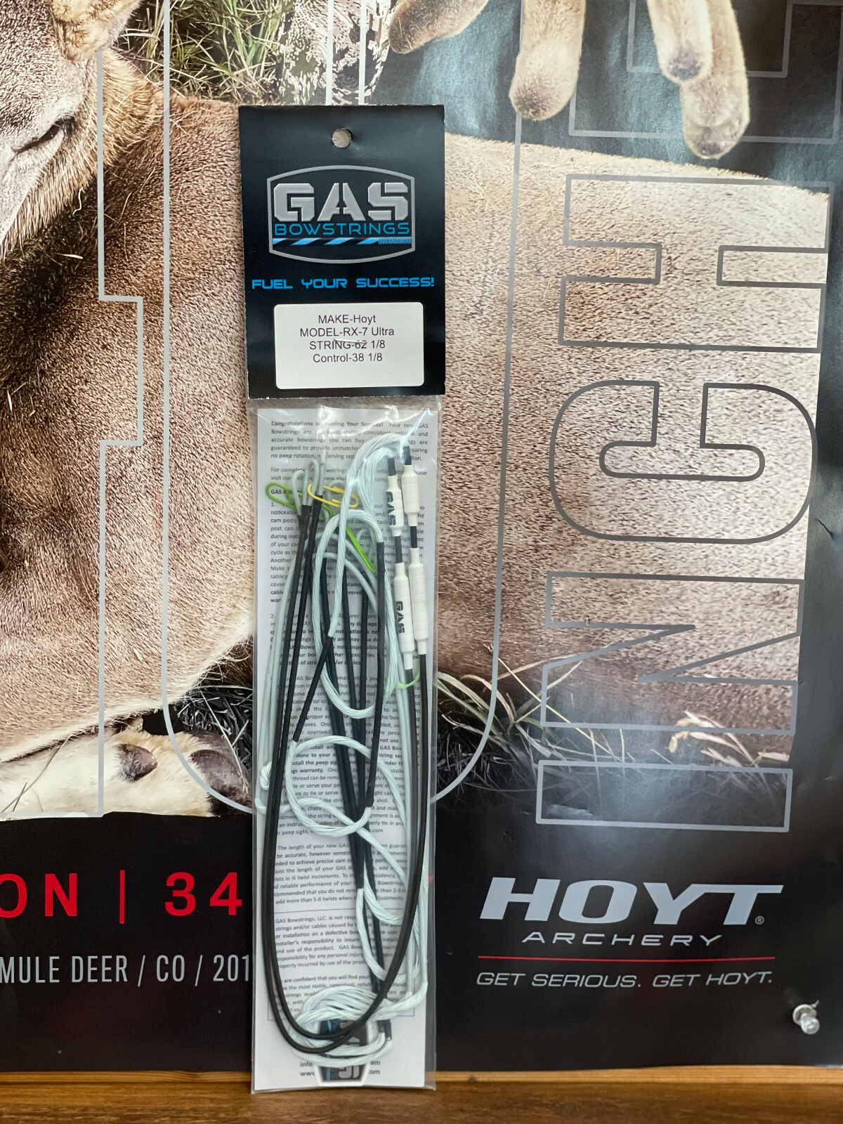 Gas Bowstrings Hoyt RX-7 Ultra Ghost White Strings White Speed Nocks Ghost RX7