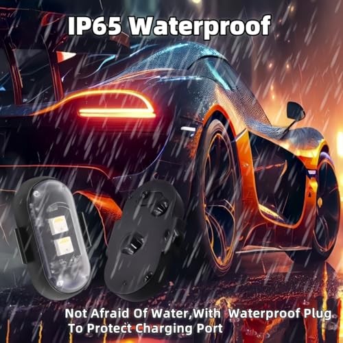 6PCS Wireless LED Strobe Lights with Remote Control, 6PCS (Regular 2LEDs)