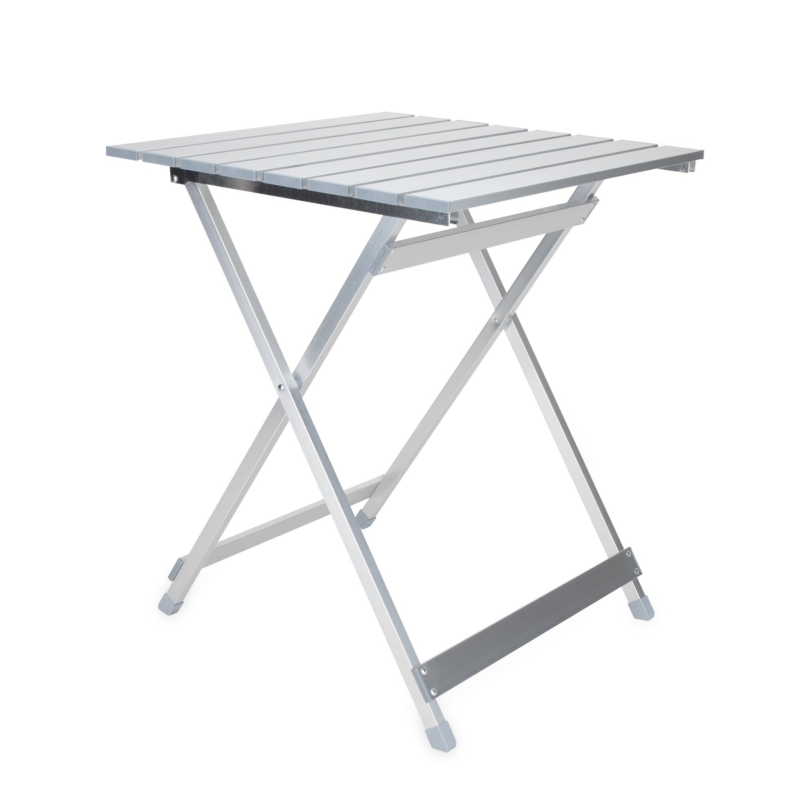 Folding Aluminum Large Side Table, Ideal for RVs,Campsites, Patios (51891)
