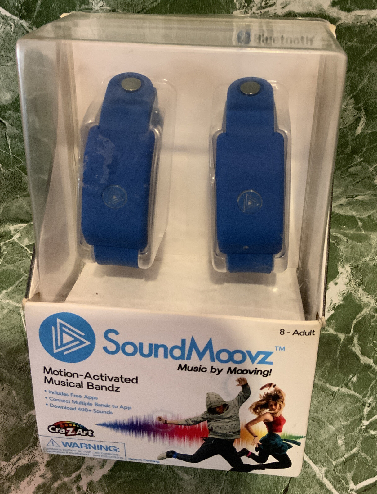 🌍 Sound Moovz Motion-Activated Musical Wrist Bands,Blue,New ‼️