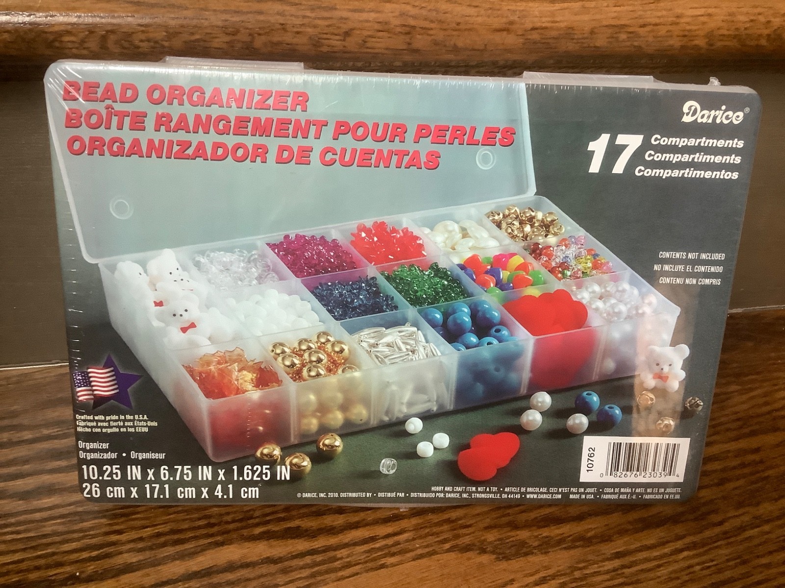 Darice Bead/Jewelry Clear Organizer - 17 Compartments (New Sealed)