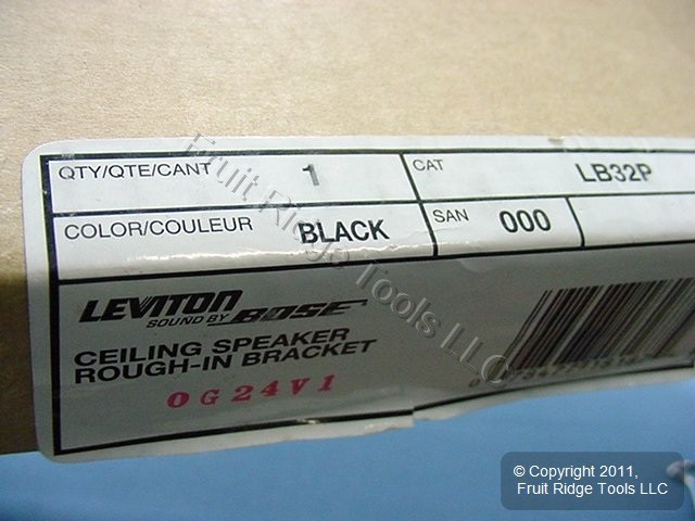 Leviton Ceiling Speaker Rough-In Trim Adapter Bracket 9-1/4" Opening LB32P