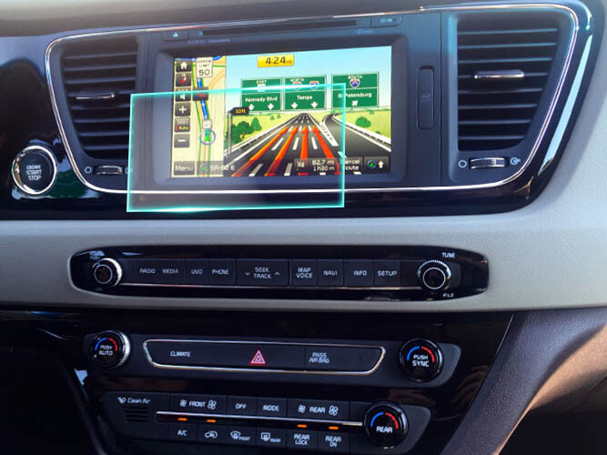 Crystal Clear Screen Protector for 2016 Kia Sedona Vehicle Navigation