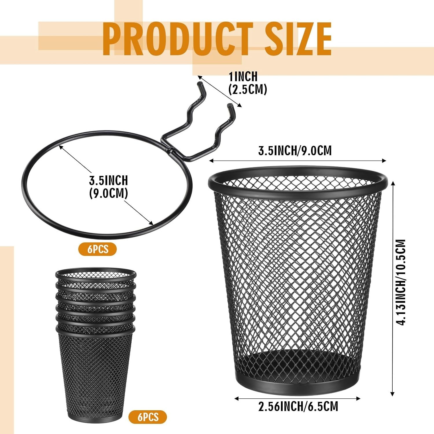 Multipurpose Pegboard Baskets with Hooks for Office and Home Organization