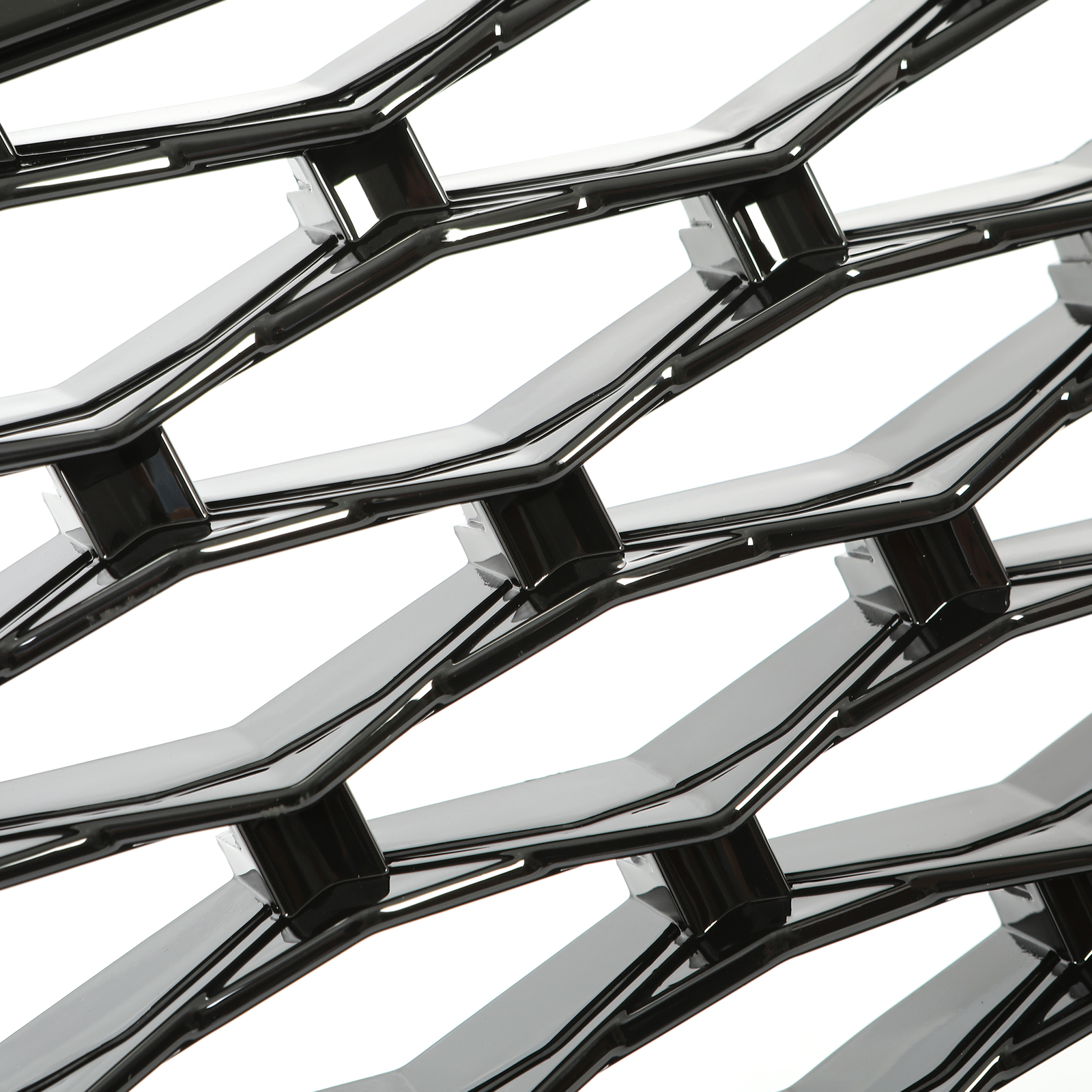 Front Upper Grille Black Painted Plastic Set For Range Rover Sport 2010-2013