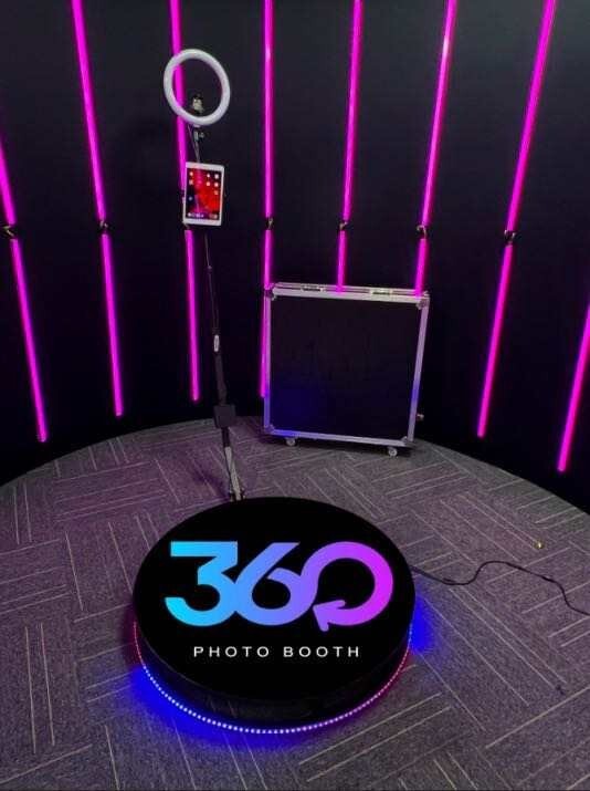 360 photo, video booth automatic, 68cm-80cm-100cm adjustable Rotating booth