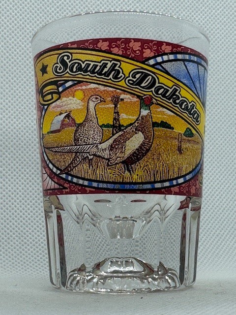South Dakota Clear Jigger Shot Glass
