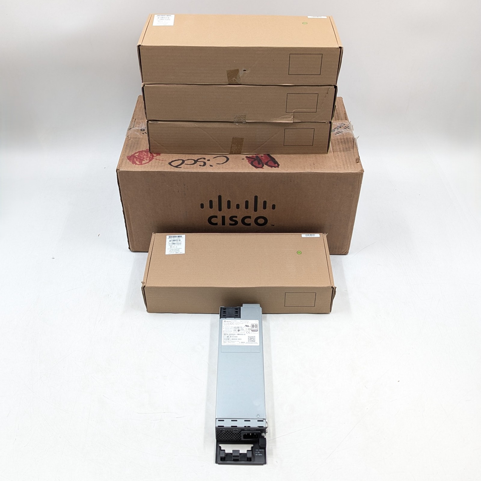 Cisco 350W Switching Power Supply Hot-Plug For Server (PWR-C1-350WAC-P) Lot of 4