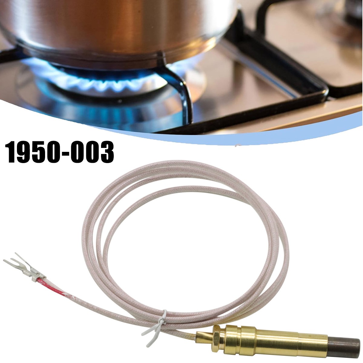 TWO LEAD THERMOPILE 60"inch  Adaptor included 750 MV for ROBERTSHAW 1950-003 US