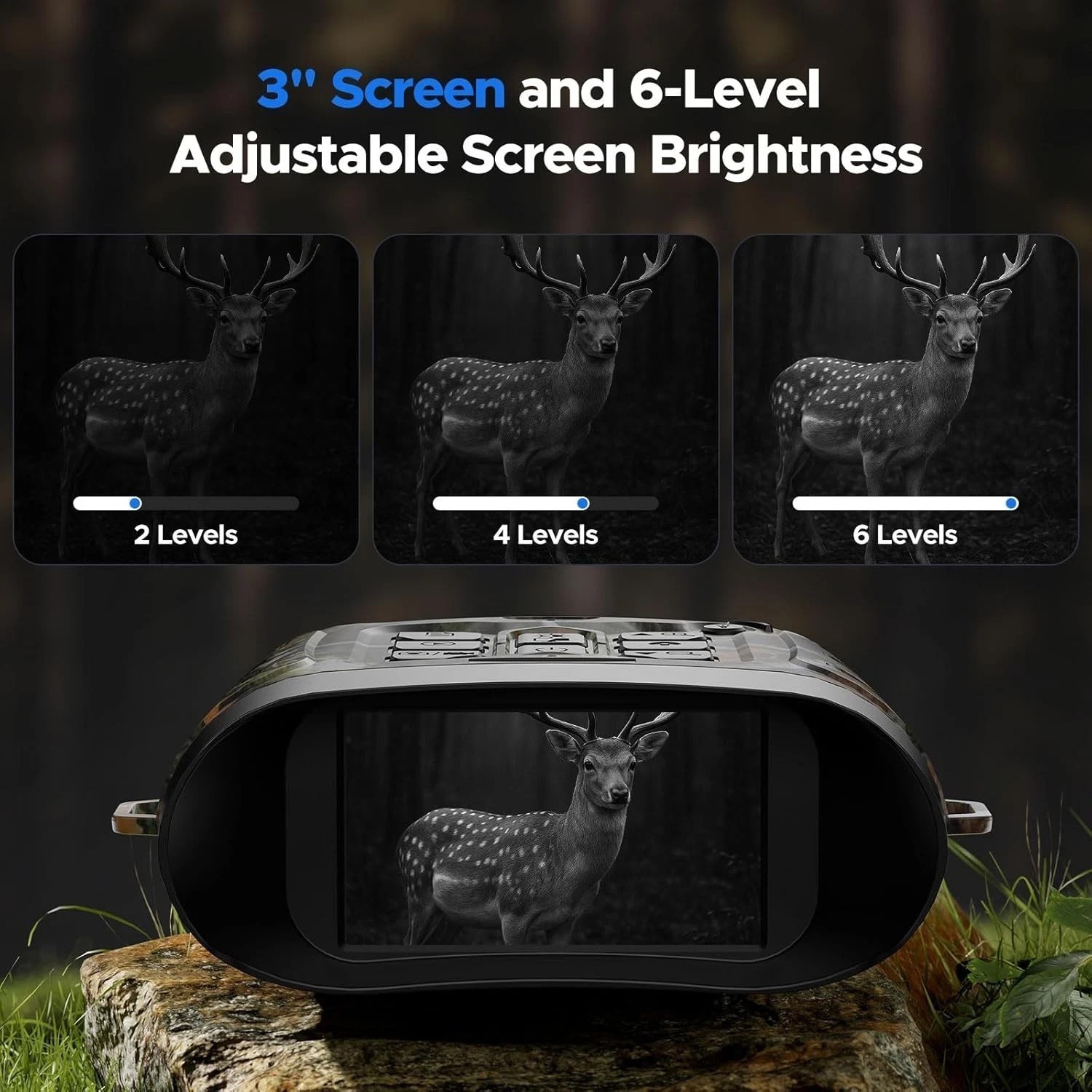 Full Color Night Vision Goggles, 112 MP 4K Night Vision Binoculars 5000mAh&64GB